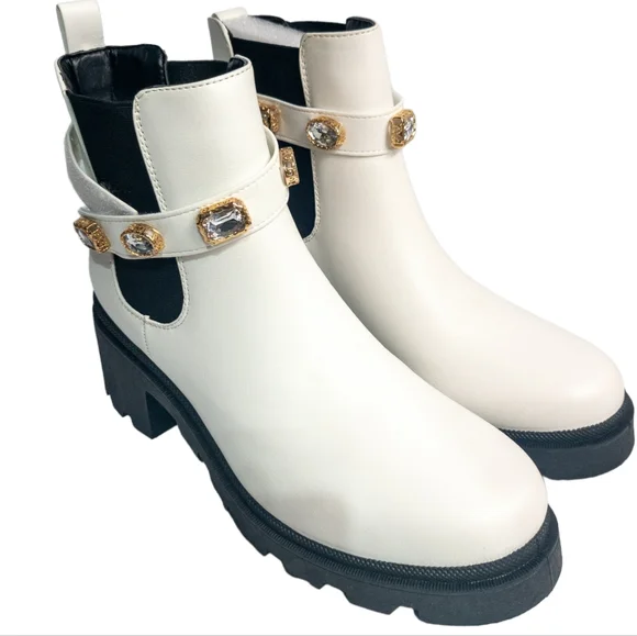 Sugar Favorite Chelsea Boots White 10 - Picture 6 of 8